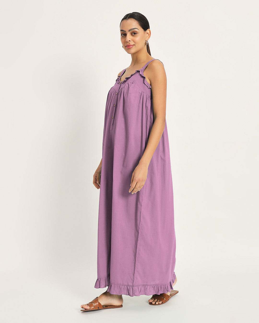 Combo: Iris Pink & Lilac Twilight to Noon Nightdress
