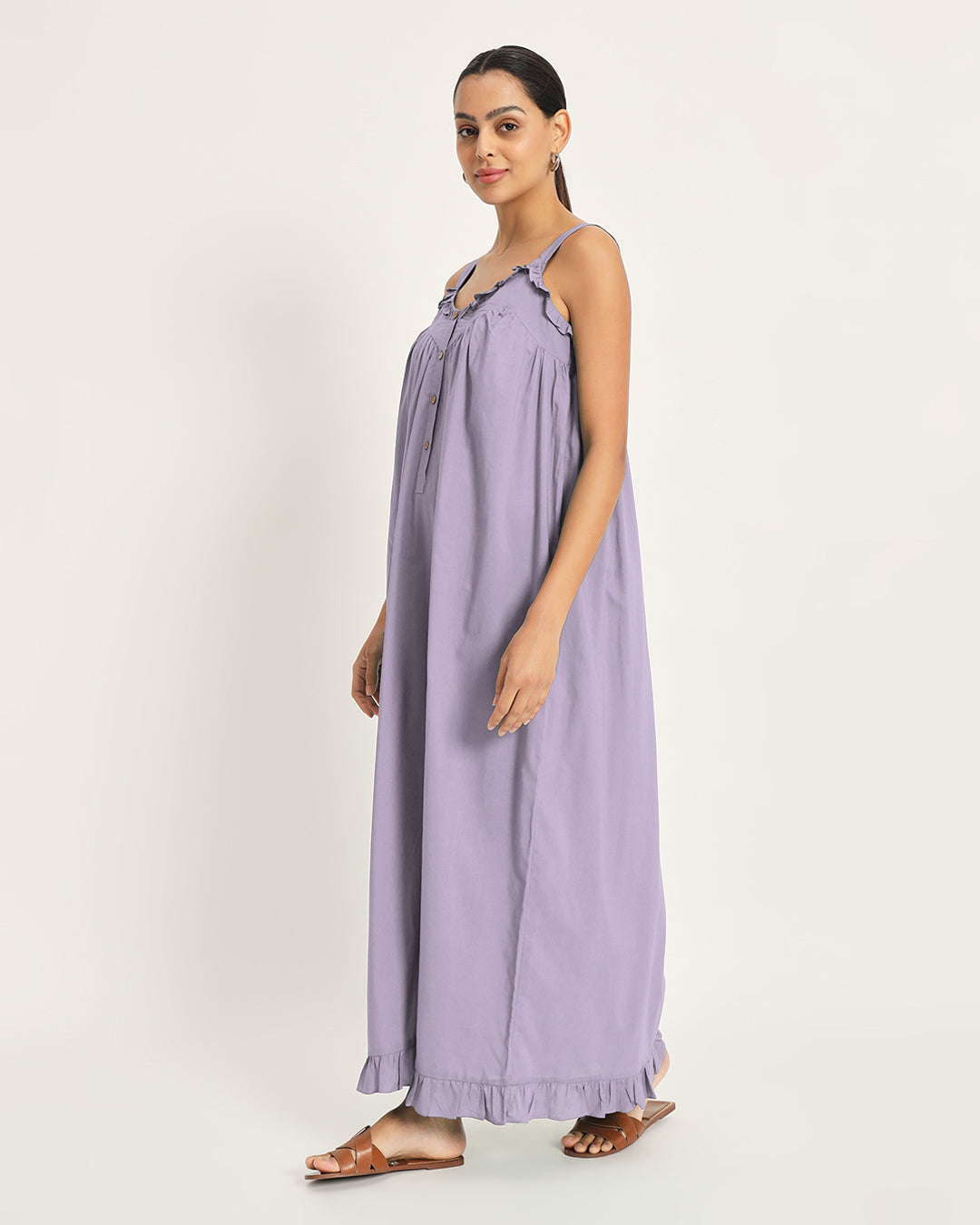 Combo: Lilac & Russet Red Twilight to Noon Nightdress