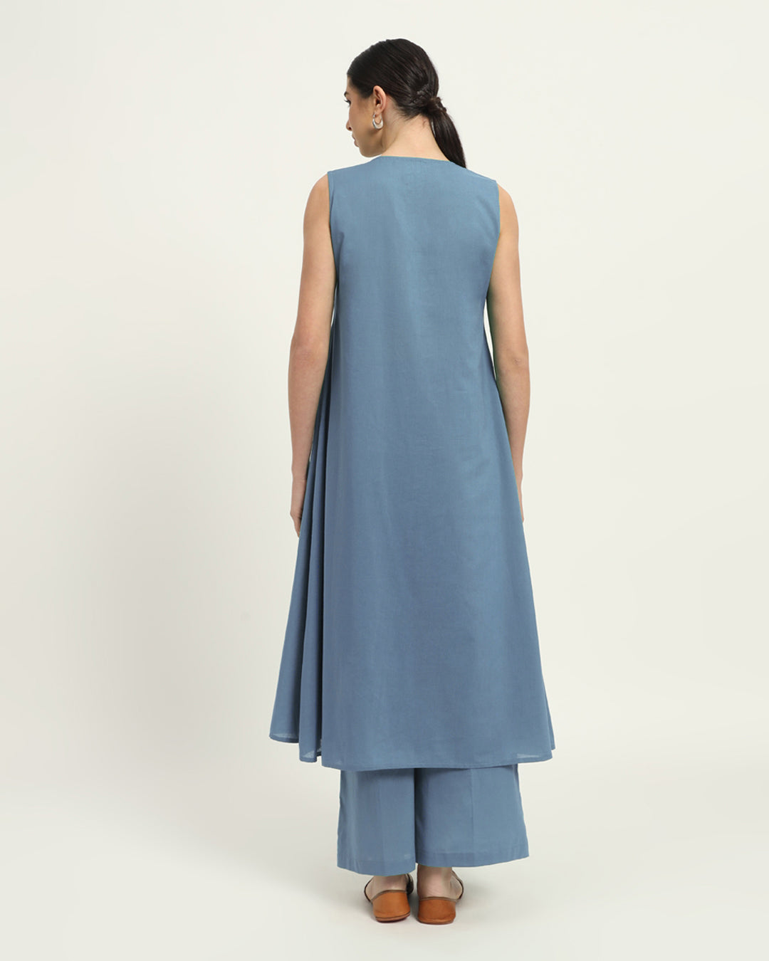 Combo: Blue Dawn & Iced Grey Graceful Grove Kurta