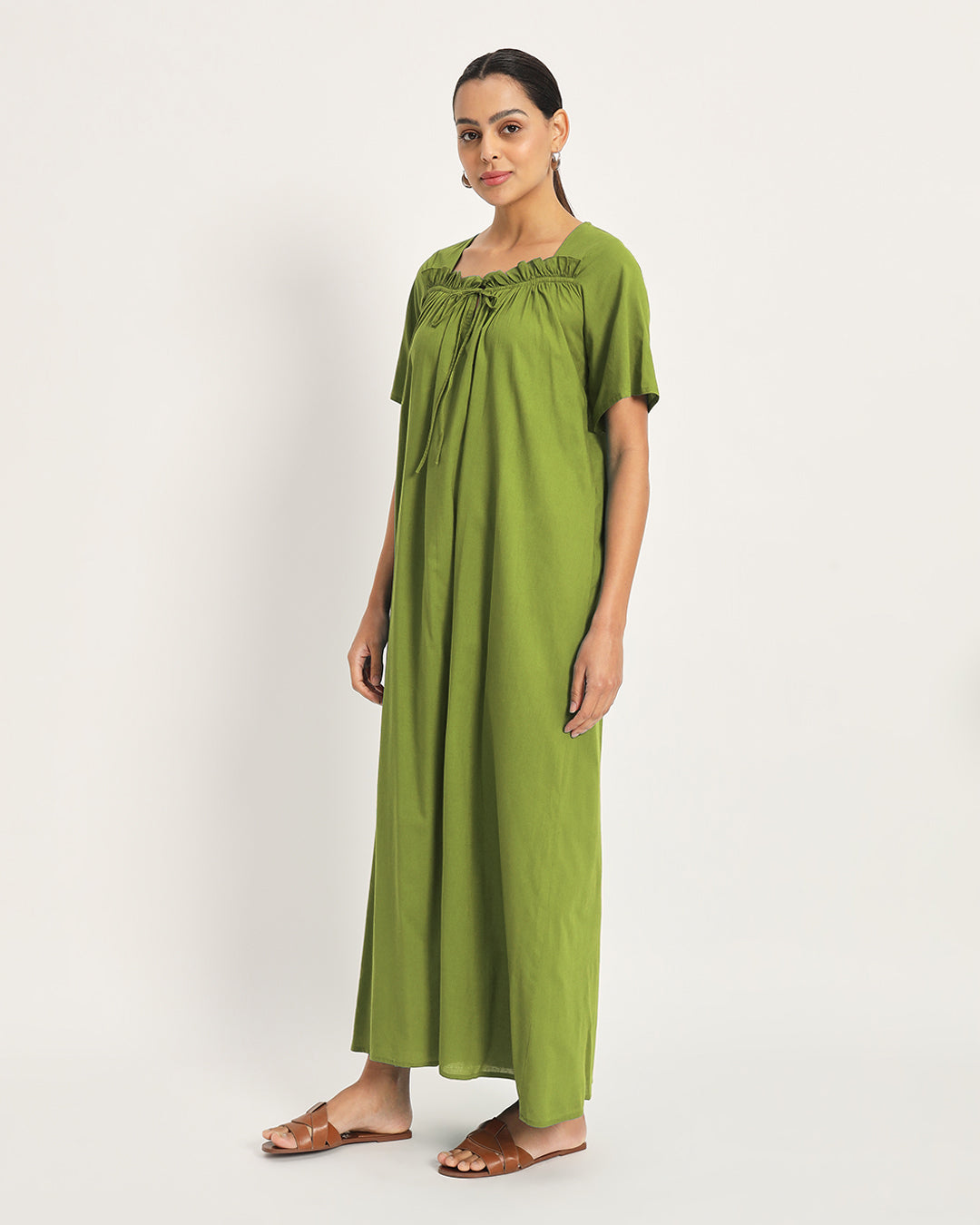 Combo: Classic Black & Sage Green Breathable Bliss Nightdress