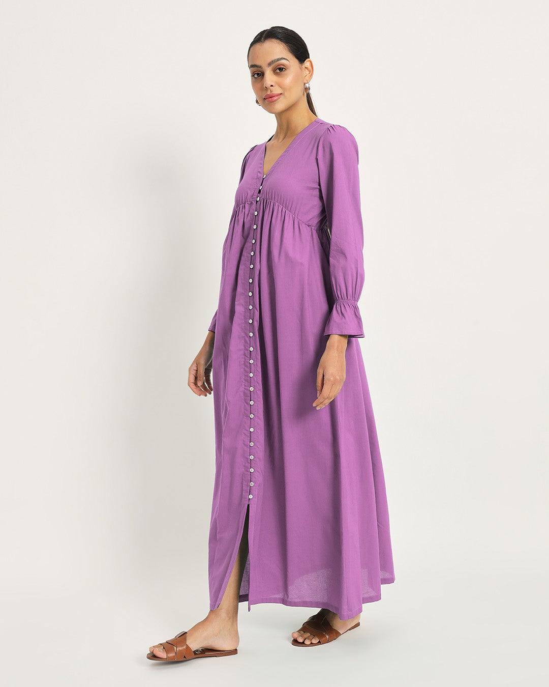 Combo: Lilac & Wisteria Purple Day-Night Ease Nightdress