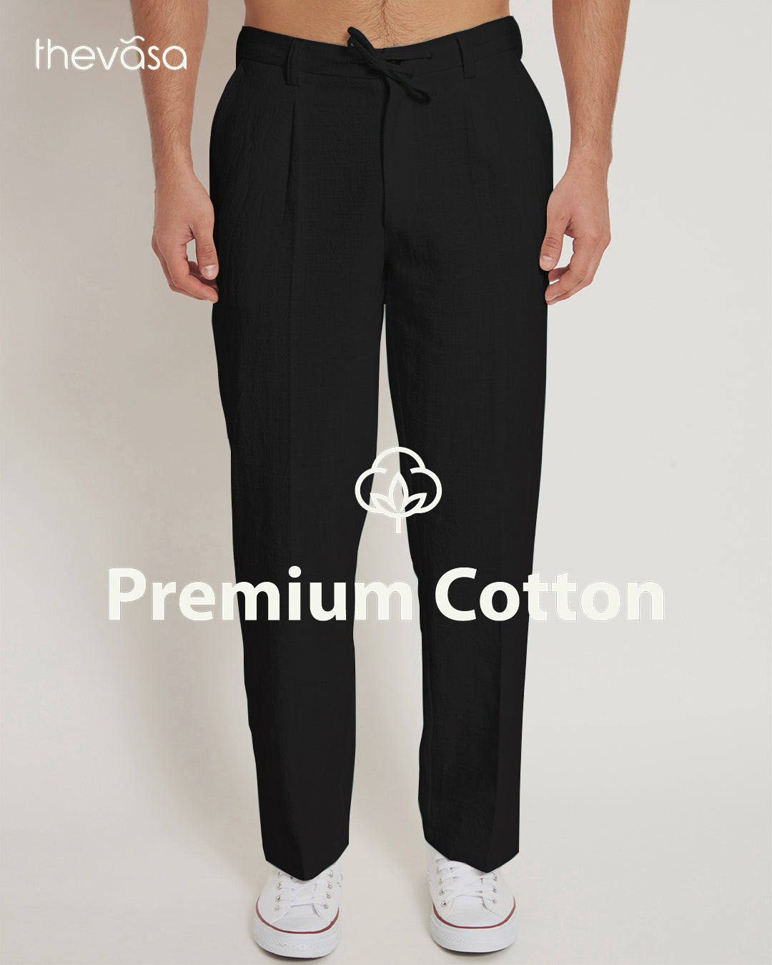 Casual Ease Black Men's Pants