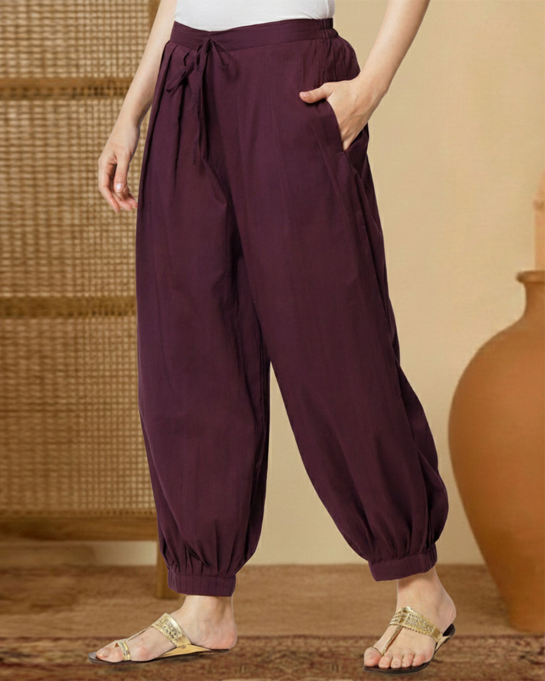 Plum Passion Pleated Salwar