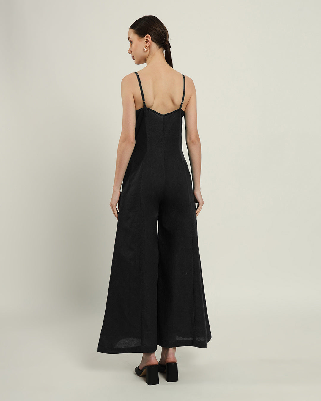 Noir Midday High Flared Jump Suit