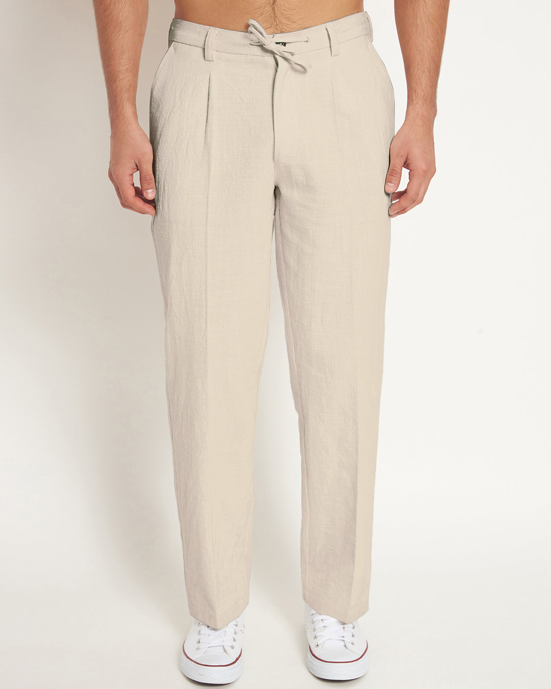 Buy Men Khaki Solid Regular Fit Casual Trousers Online - 283229 | Peter  England