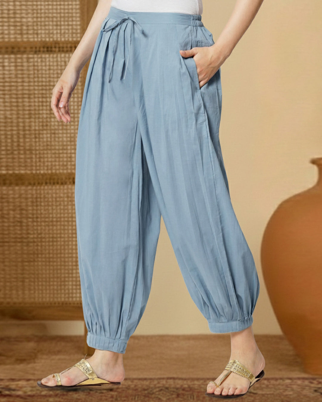 Blue Dawn Pleated Salwar