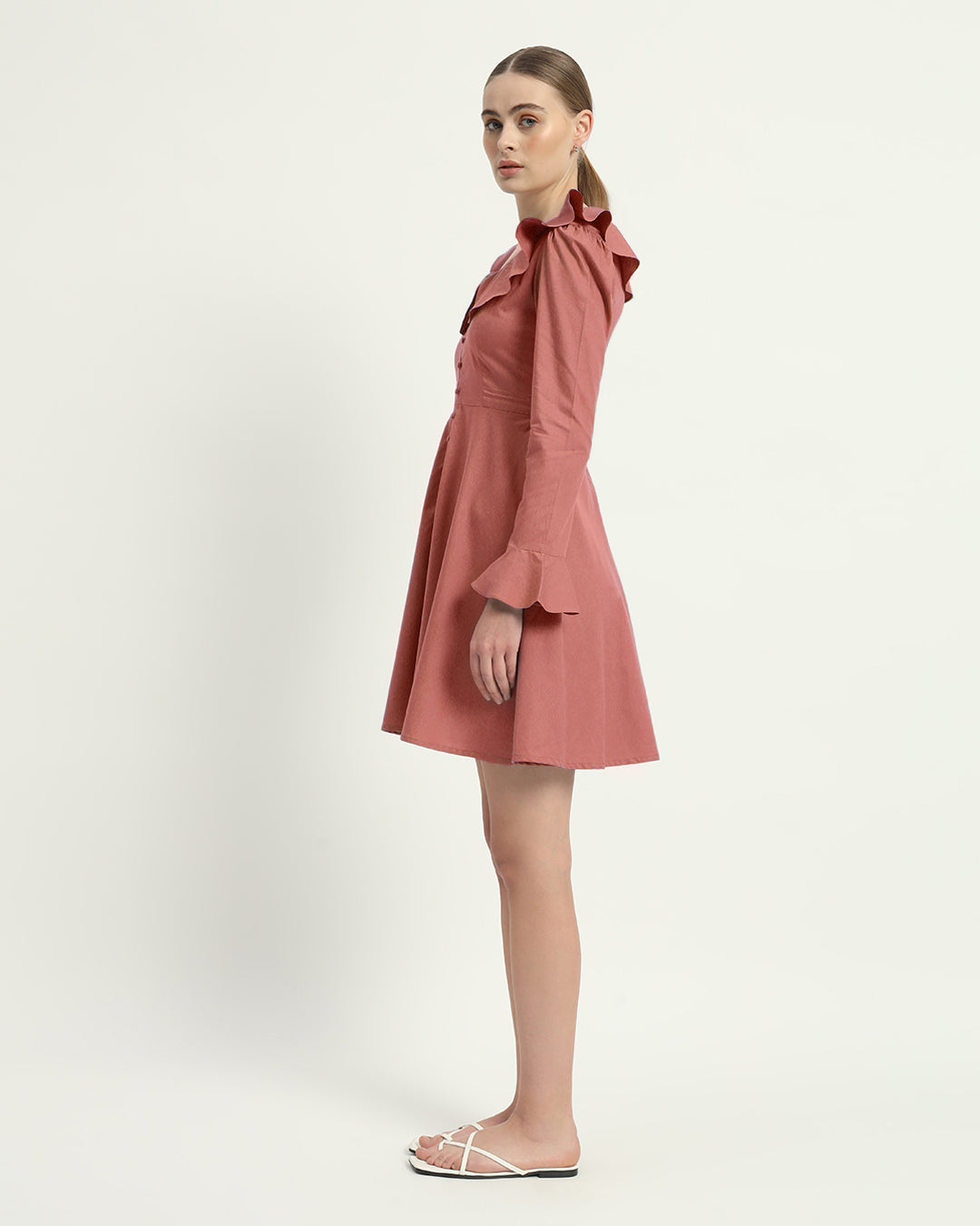 The Ivory Pink Fredonia Cotton Dress