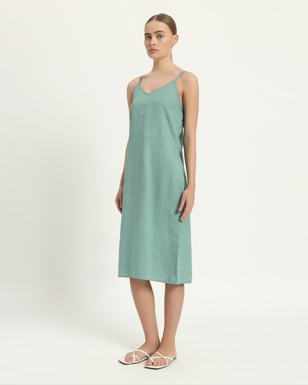 The Seesen Mint Cotton Dress