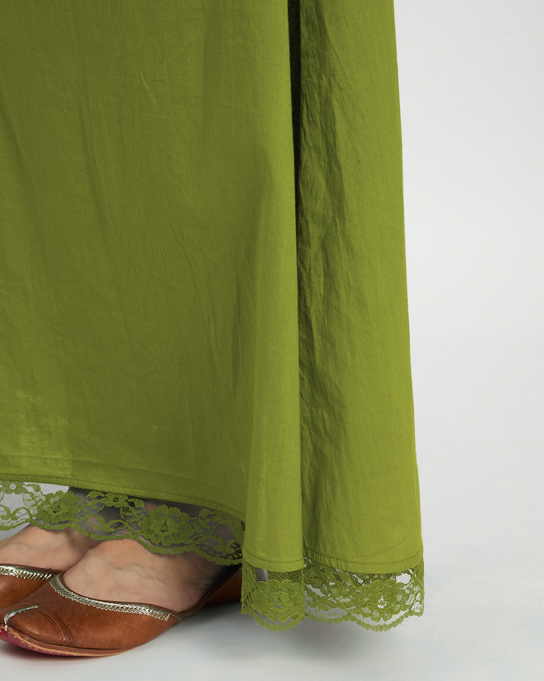 Sage Green Lace Medley Peekaboo Petticoat