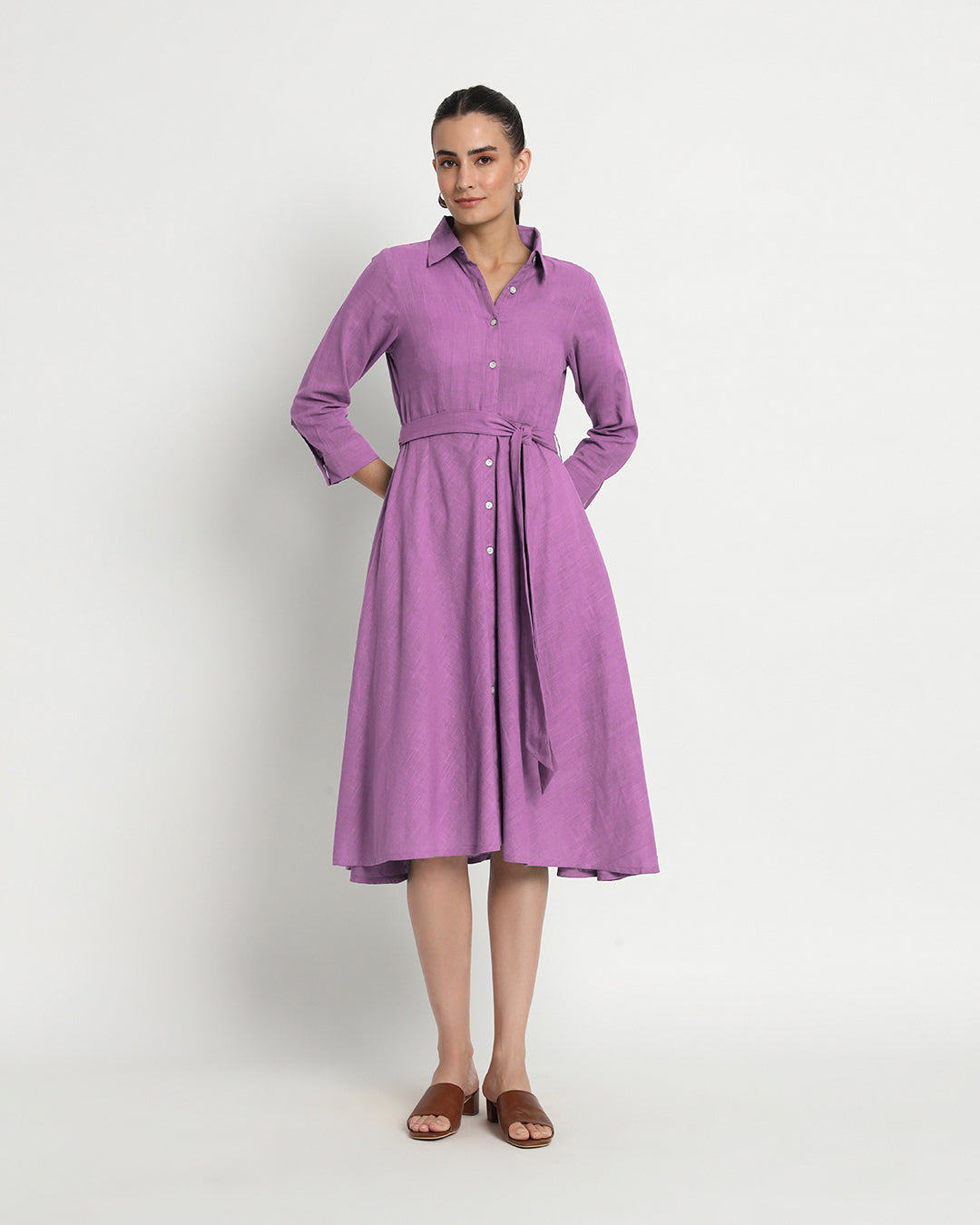 Wisteria Purple Knots & Knots Dress