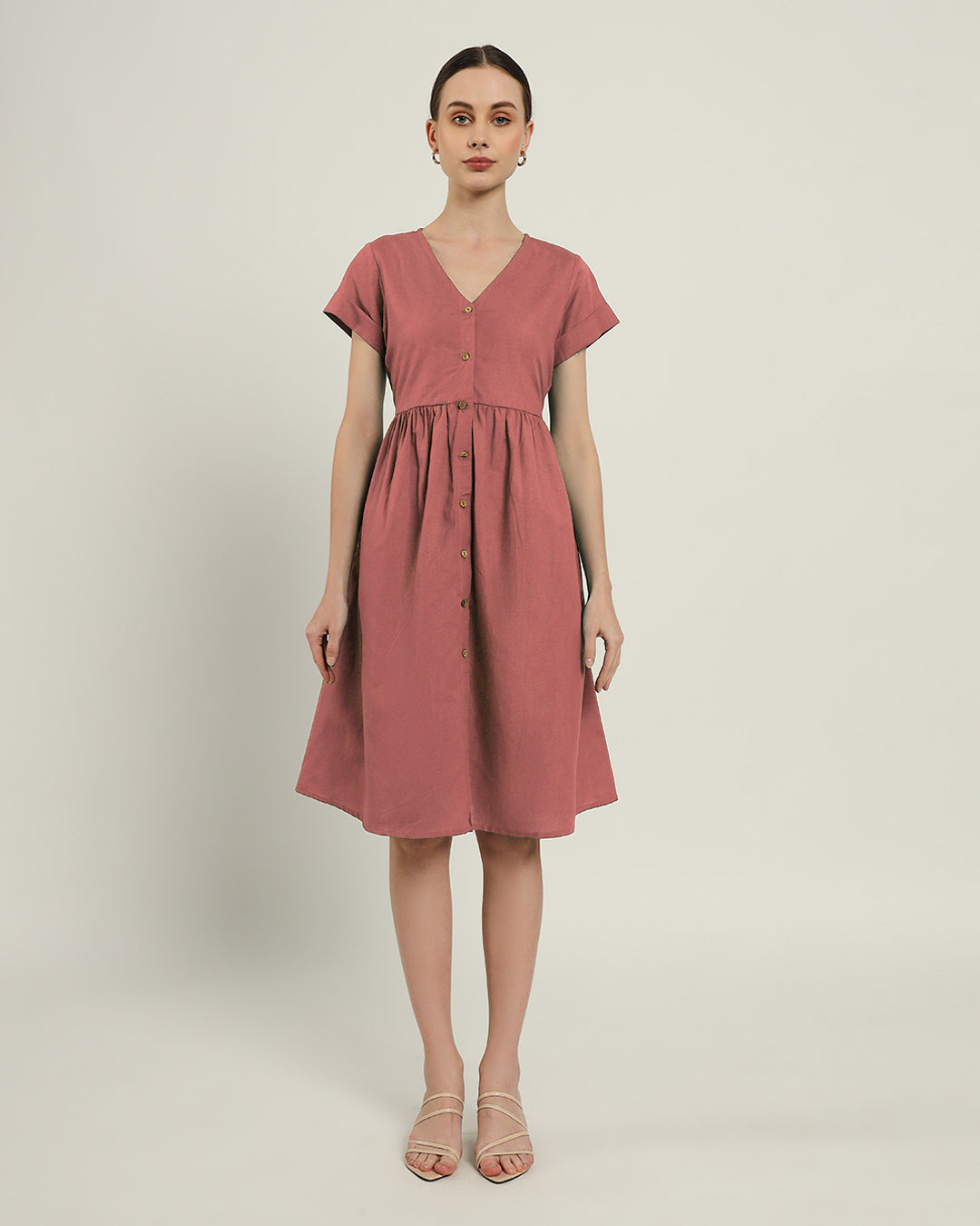 The Valence Ivory Pink Dress