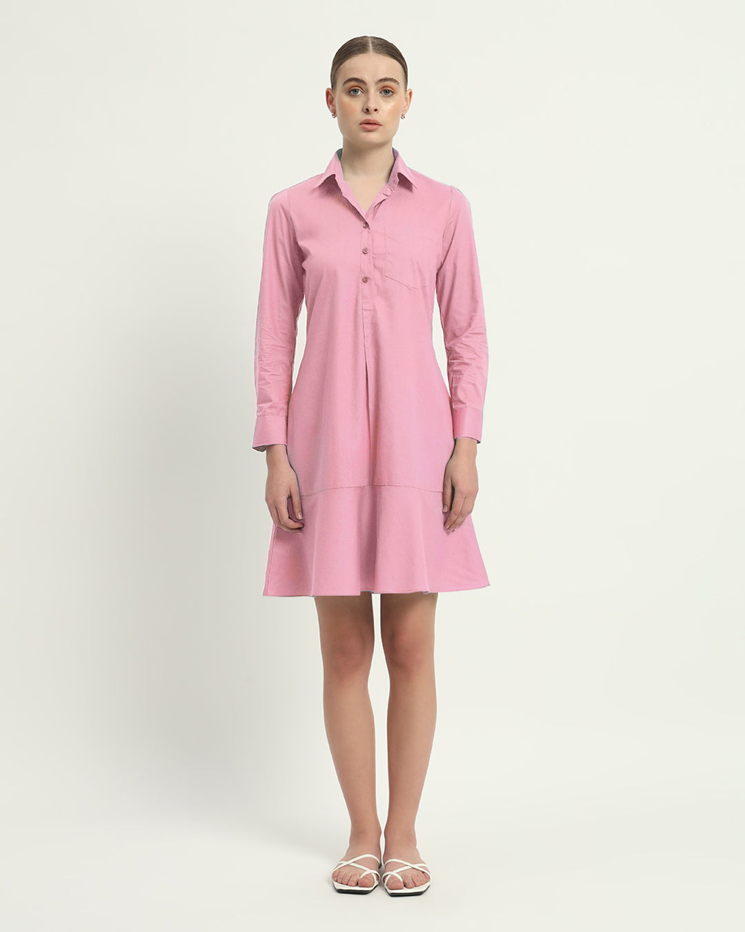 The Fondant Pink Medina Cotton Dress