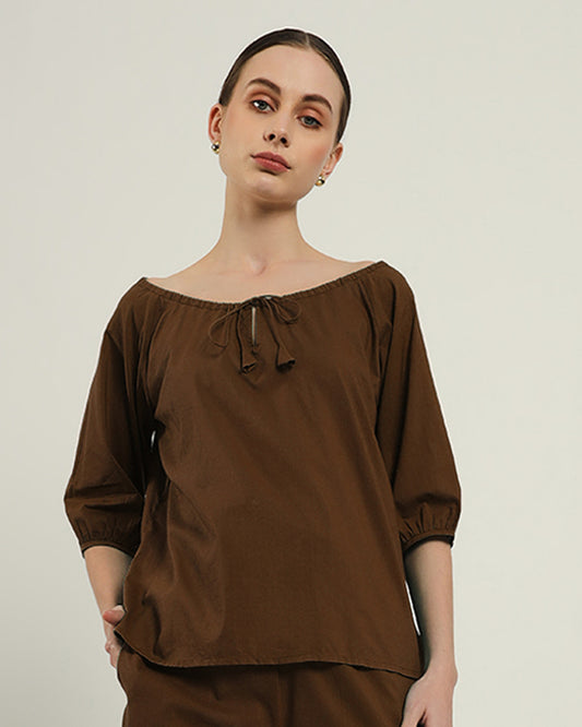 Nutshell Effortless BowtNeck Top (Without Bottoms)