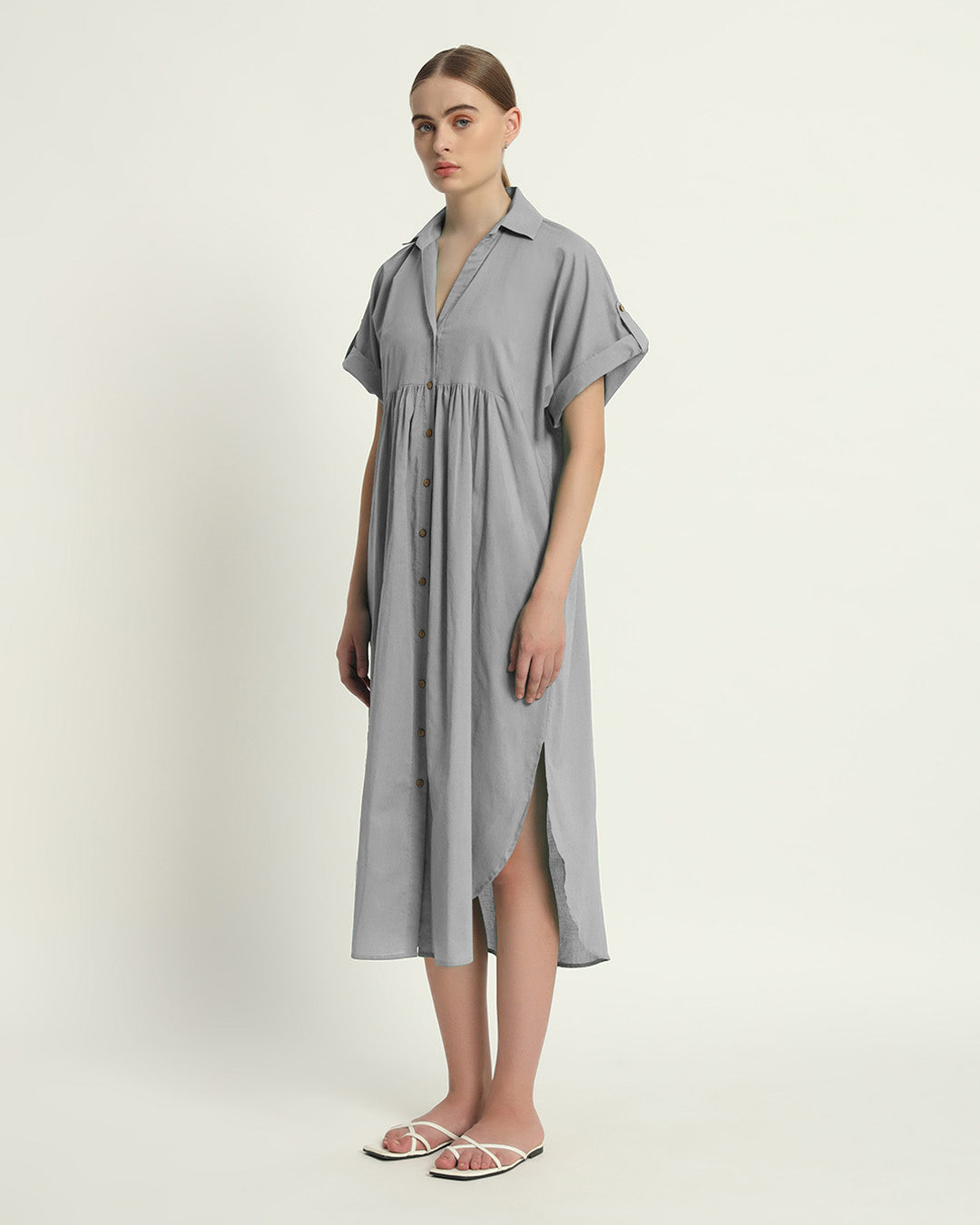 Iced Grey The Ariane Dress