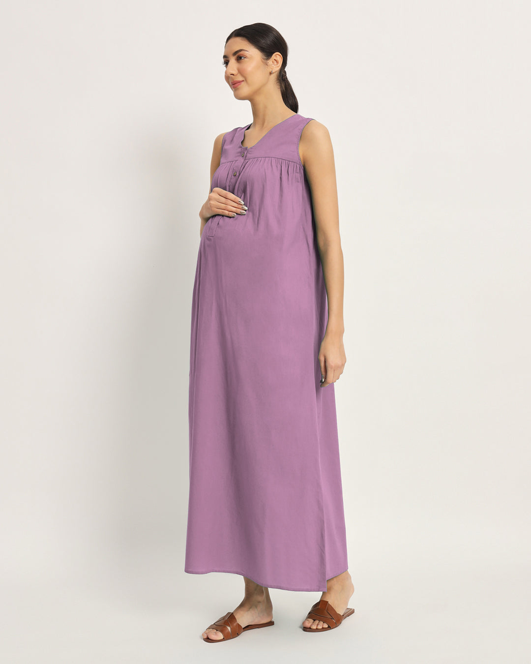 Iris Pink Mommylicious Maternity & Nursing Dress