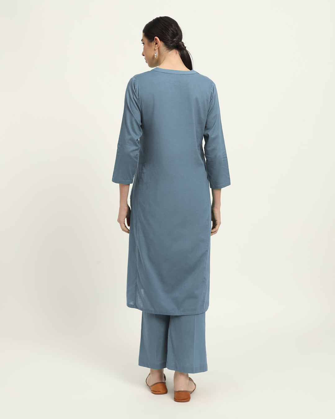 Blue Dawn Everyday Bliss Notch Neck Solid Co-ord Set
