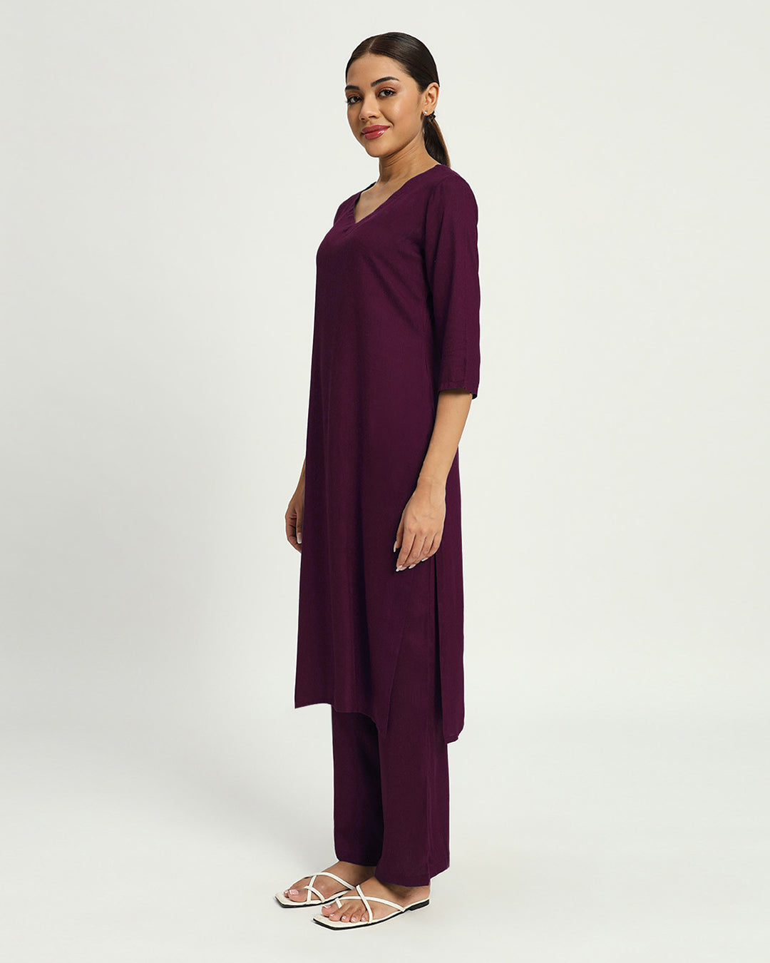 Plum Passion Everyday Sensual Sweep Neck Co-ord Set