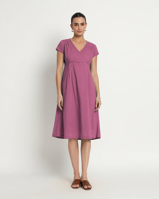 Wings Of Rose Voguish Verve V Neck Dress