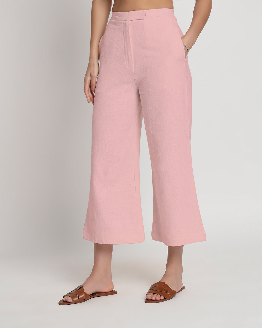 City Style Fondant Pink Tailored Trousers