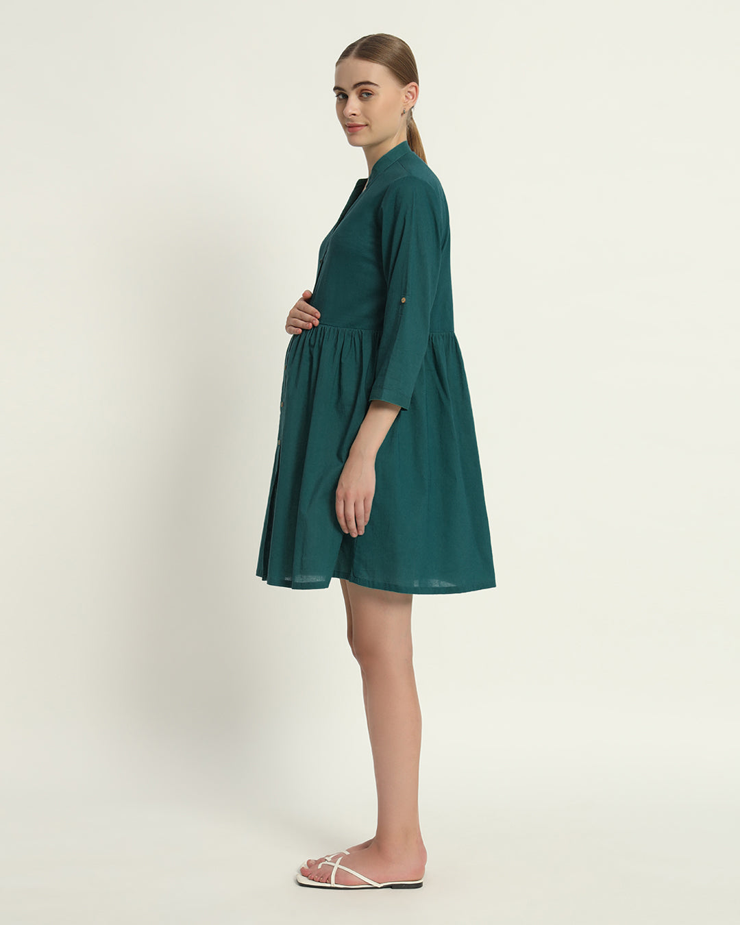 Deep Teal Sweet Nothings Maternity & Nursing Dress