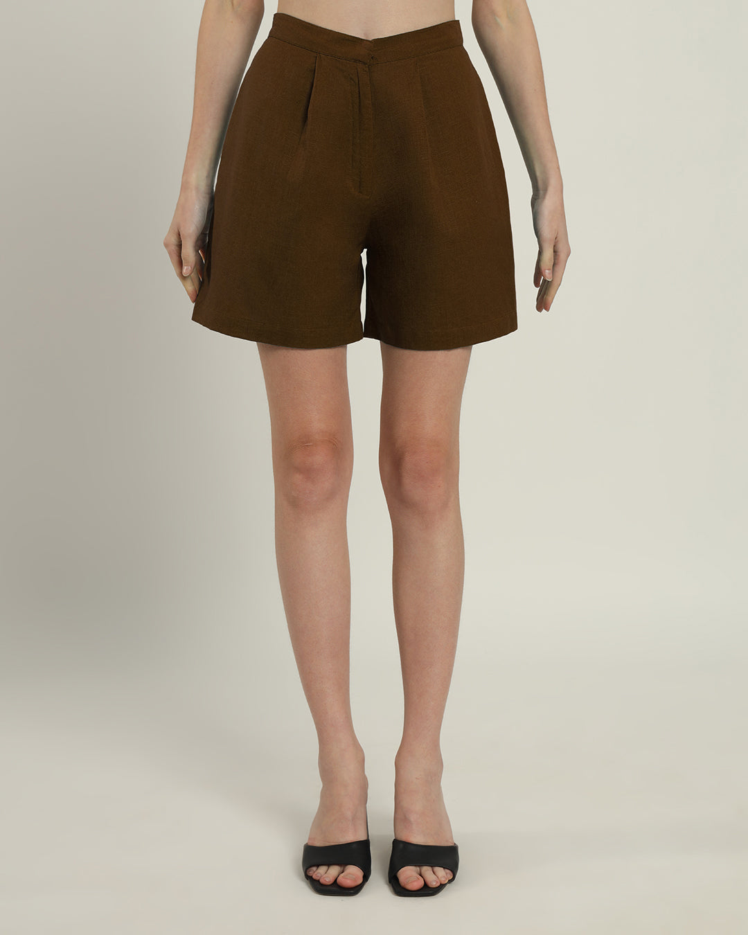 Nutshell High-Waisted Pleated Shorts