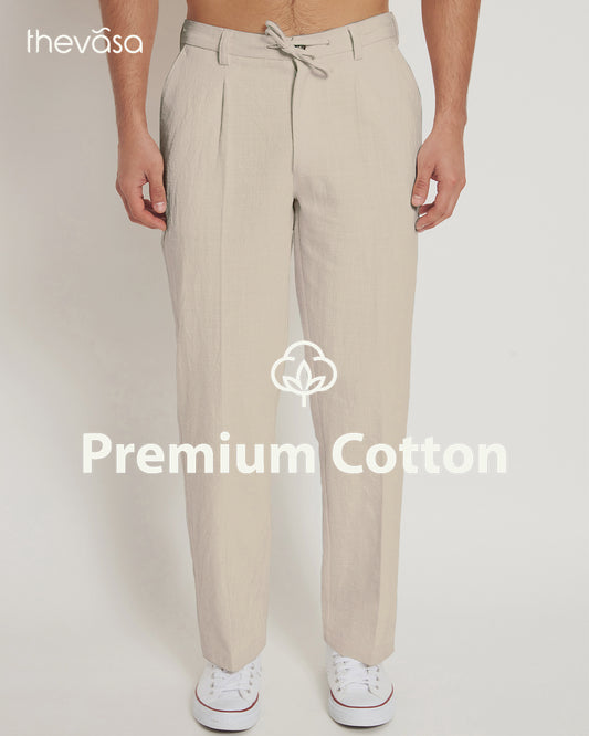 Casual Ease Beige Men's Pants