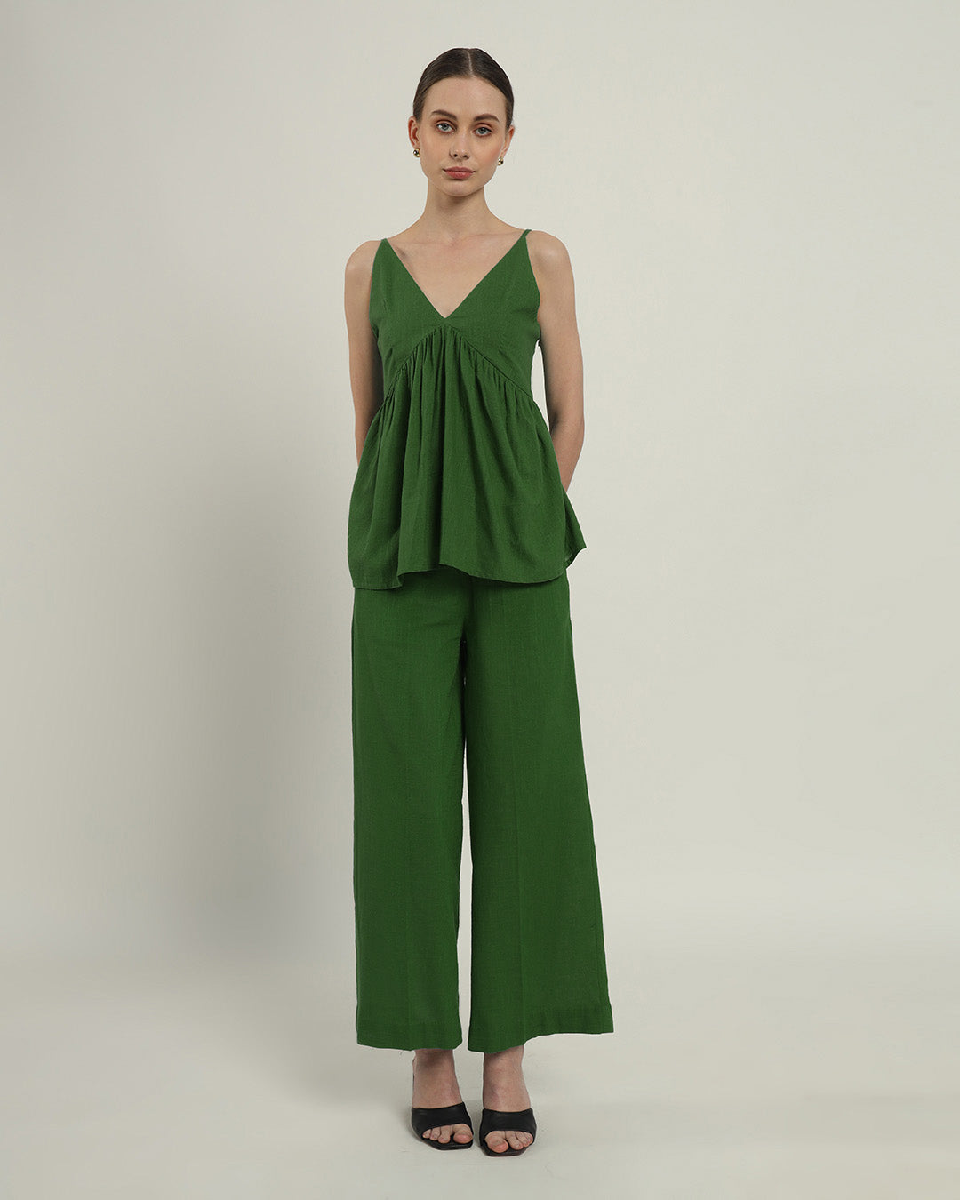 Emerald Weekend Update Gathered Top (Without Bottoms)