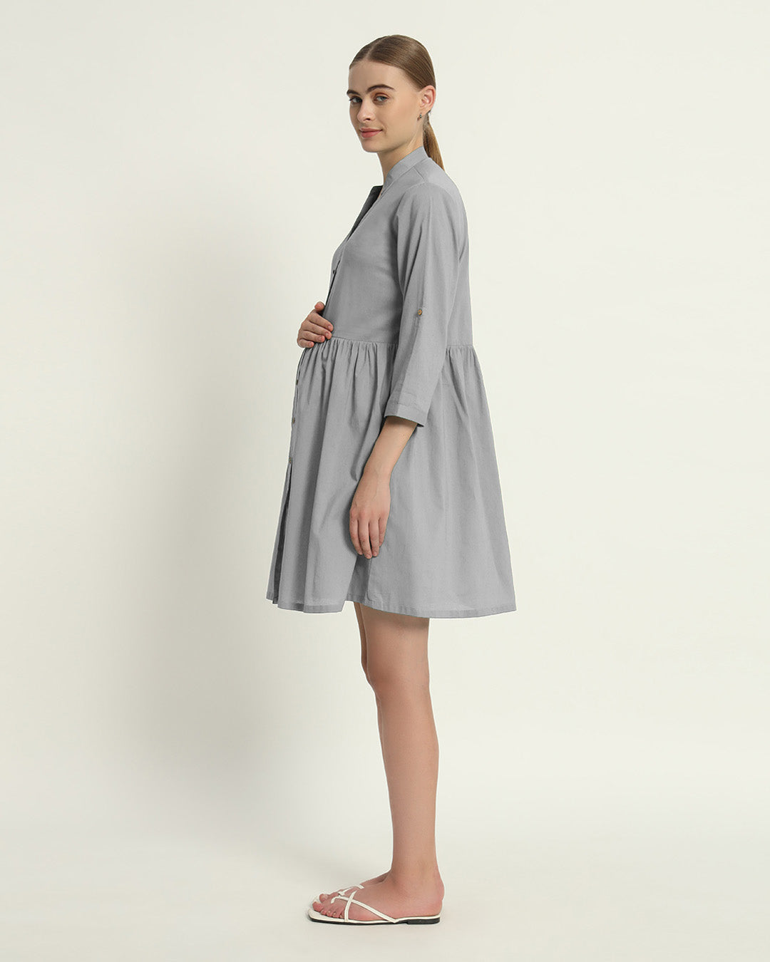 Iced Grey Sweet Nothings Maternity & Nursing Dress