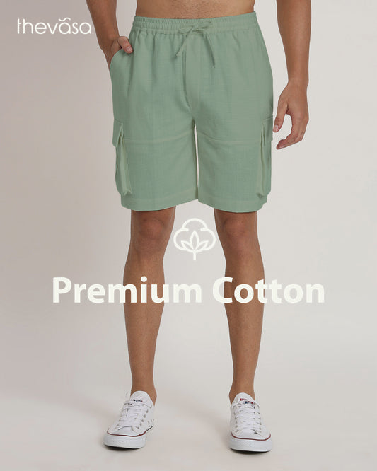 Cotton Comfort Cargo Spring Green Men's Shorts