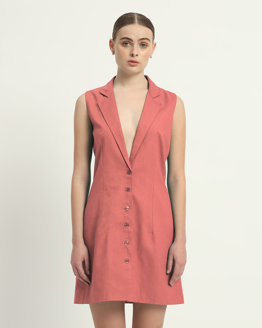 The Ivory Pink Vernon Cotton Dress