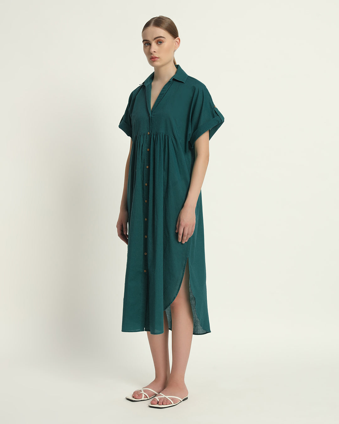 Deep Teal The Ariane Dress