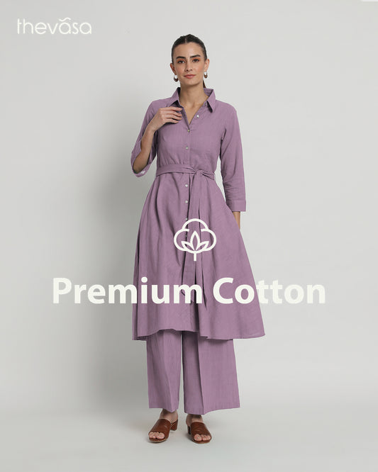 Iris Pink Knots & Knots Solid Co-ord Set