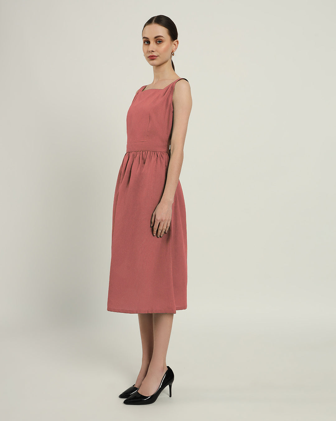 The Mihara Ivory Pink Dress