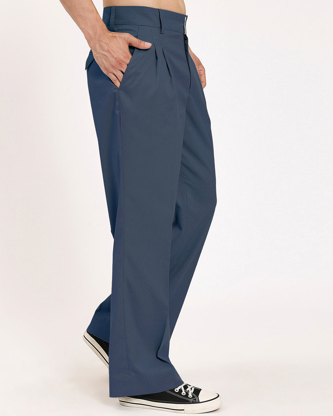 Incheon Loose Teal Blue Fit Men's Pants