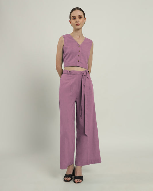 Purple Swirl Viva La Verve Solid Co-ord Set