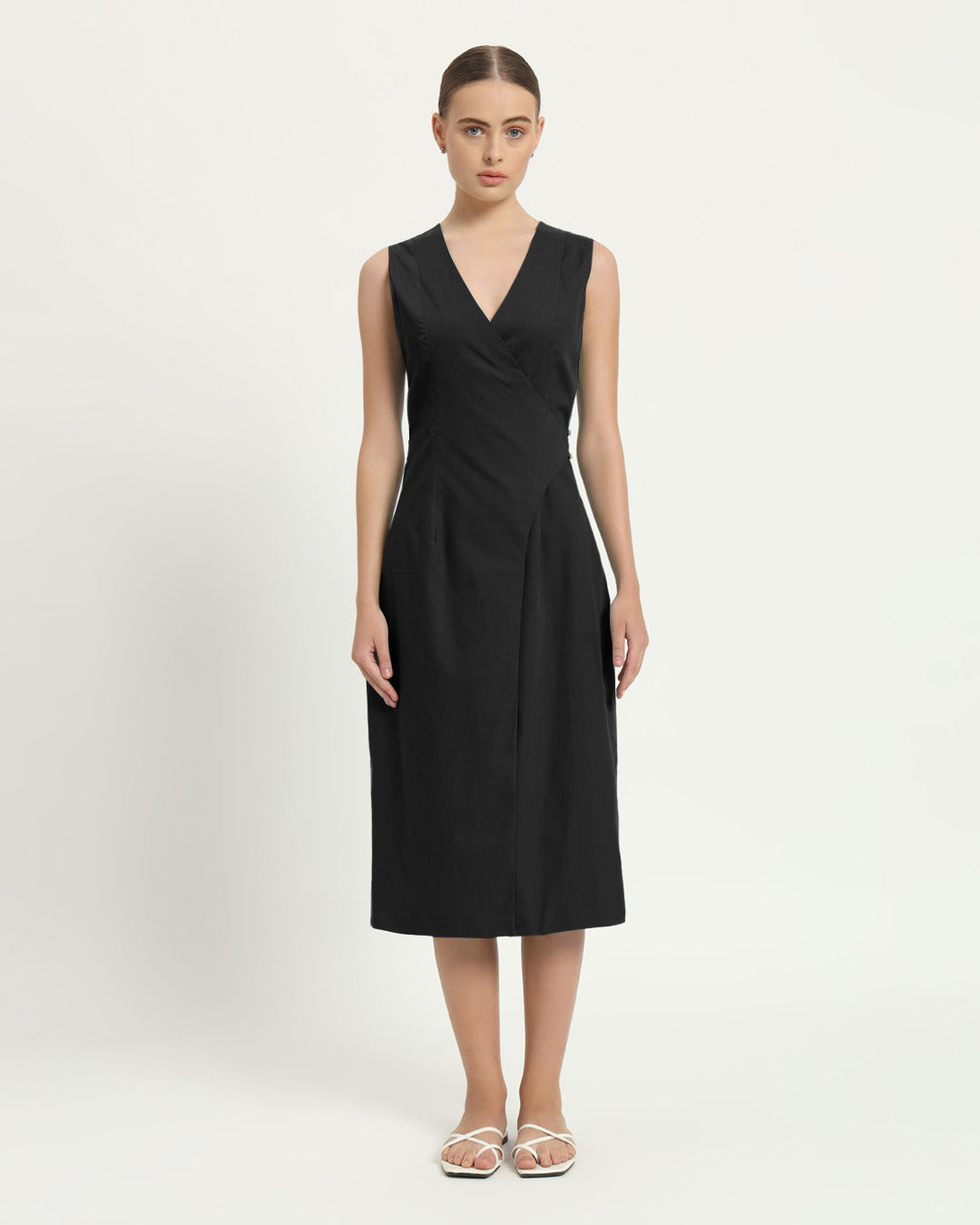 The Aurich Noir Cotton Dress