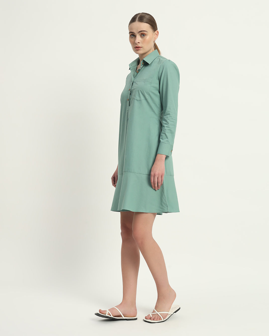 The Mint Medina Cotton Dress