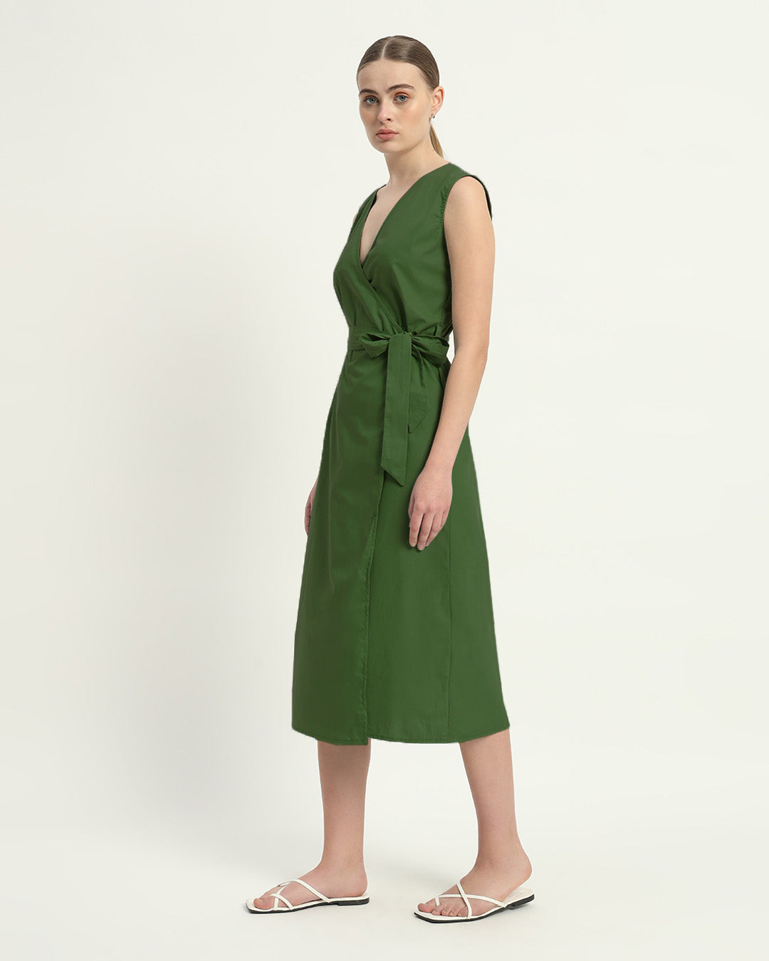 The Emerald Windsor Cotton Dress