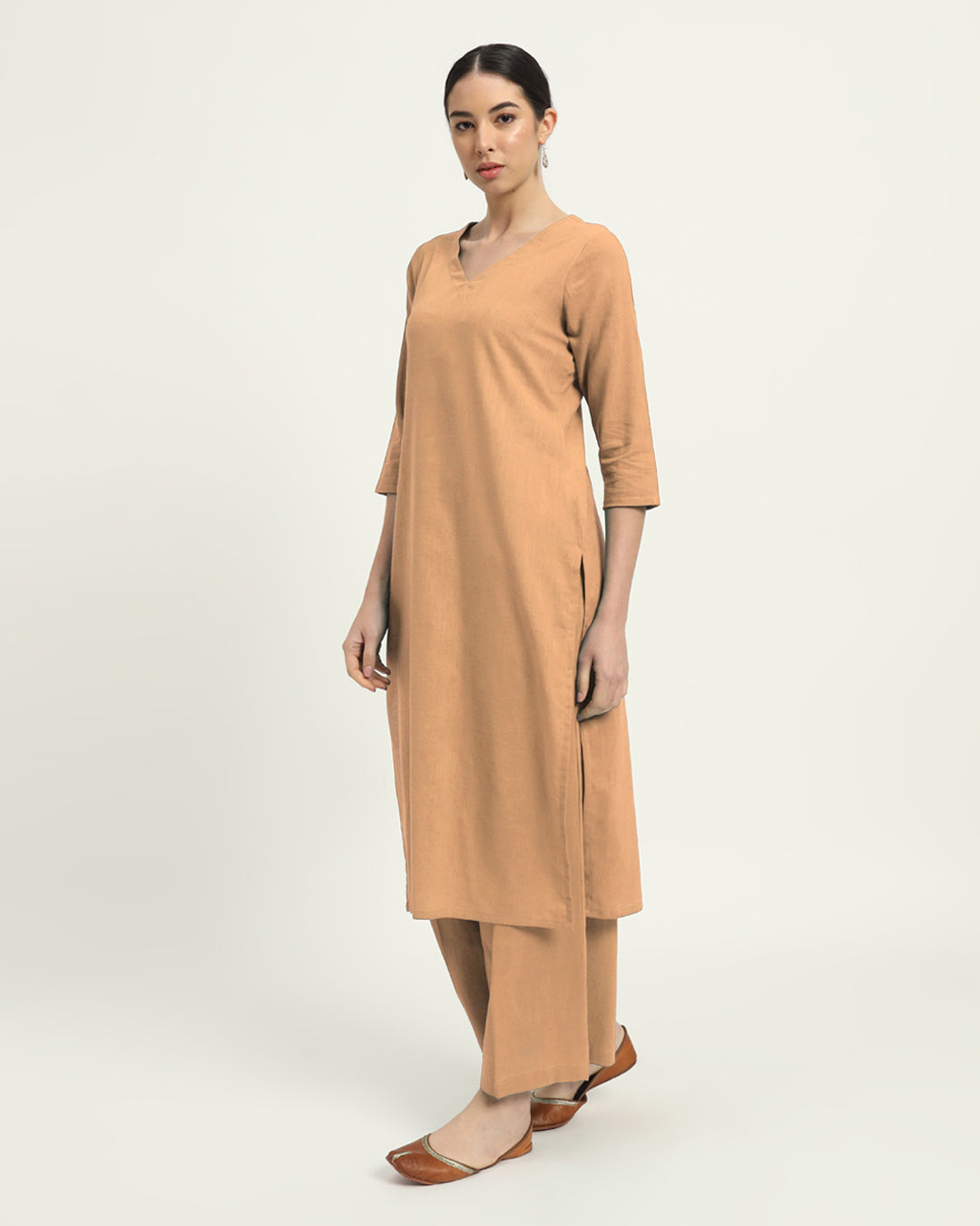 Combo: Beige & Iris Pink Verve & Versatility Kurta