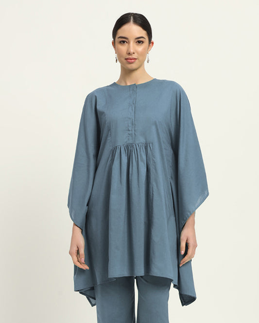 Blue Dawn Kaftan Karess Solid Kurta (Without Bottoms)