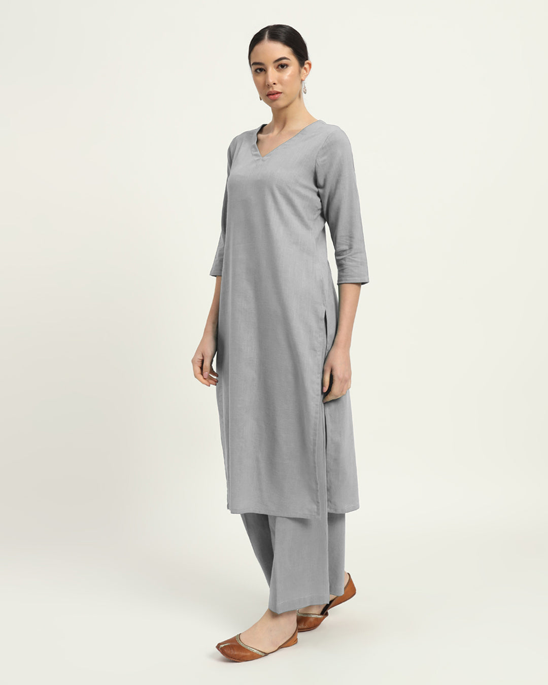 Combo: Iced Grey & Sage Green Verve & Versatility Kurta