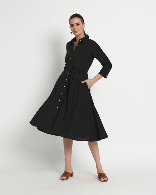 Classic Black Knots & Knots Dress