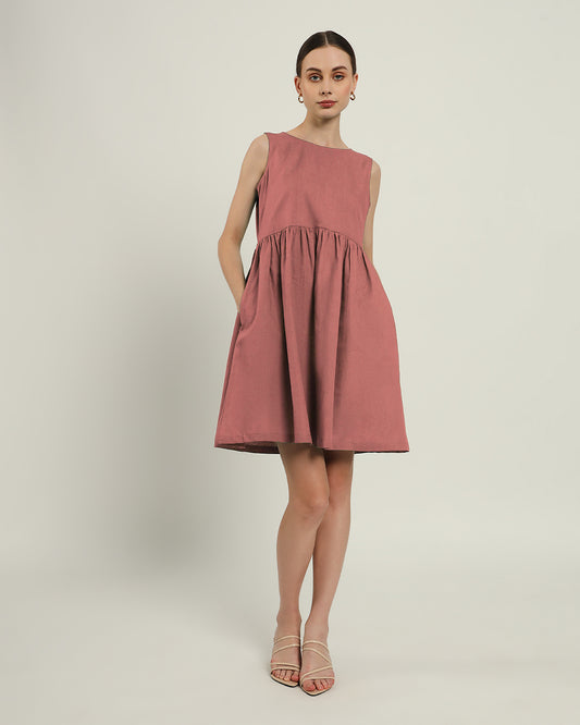 The Chania Ivory Pink Dress