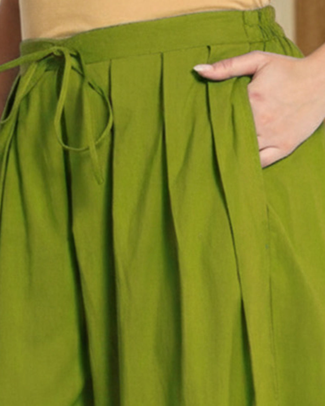 Sage Green Pleated Salwar