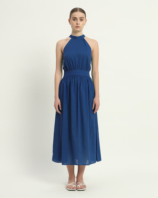 The Cobalt Massena Cotton Dress