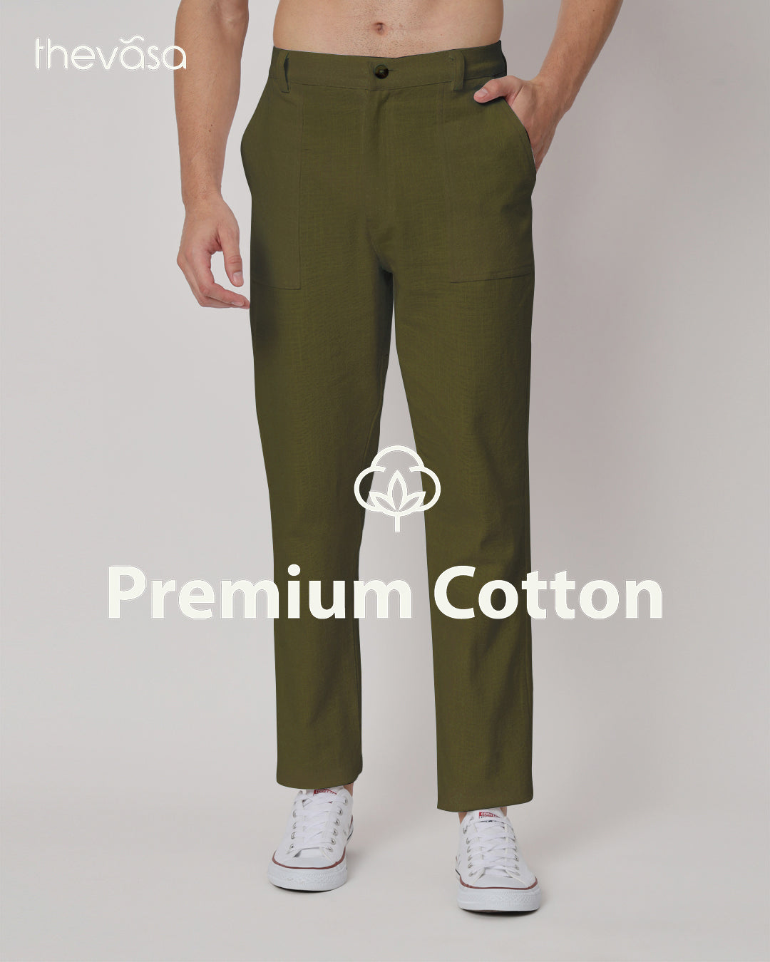 Comfy Ease Olive Green Men's Pants