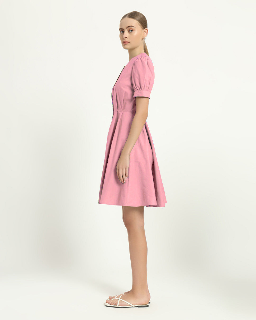 The Kittsee Fondant Pink Cotton Dress