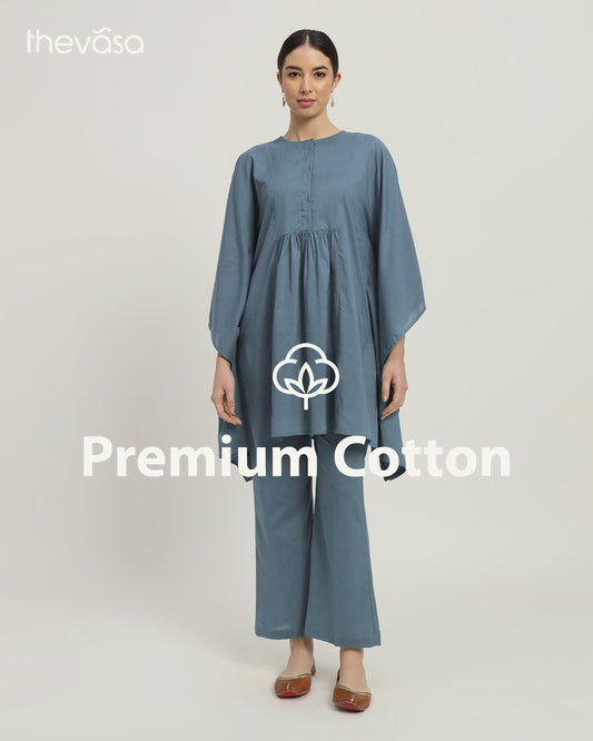 Blue Dawn Kaftan Karess Solid Co-ord Set