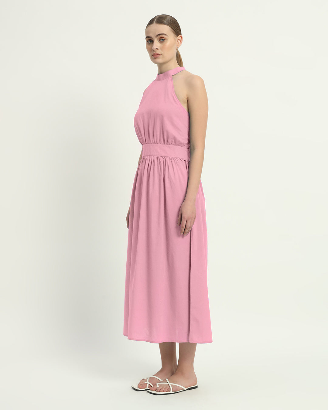 The Fondant Pink Massena Cotton Dress