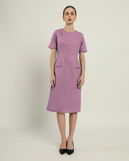 The Cairo Purple Swirl Dress